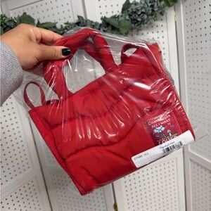 COACHTOPIA Coach Loop Mini Tote Rosebud Red Recycled PET Plastic Crossbody NWT